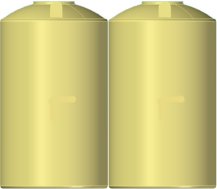 5050 Combo Slimline Water Tank